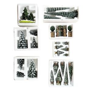 Department 56 Village 25-Piece 9-Box Ceramic Tree Accessories, Christmas Winter￼